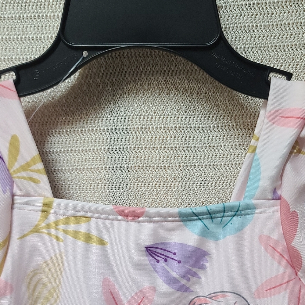 Pink Floral Kids Swimsuit - Picture 10 of 11